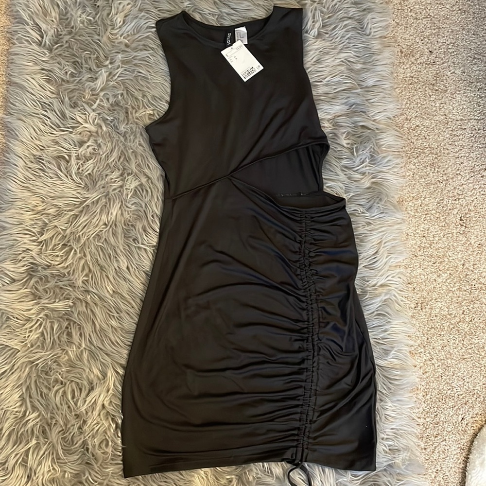 Size medium black cut out dress
